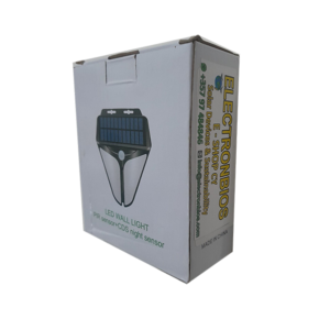 SOLAR POWER MOVEMENT DETECTOR with SOUND alarm and FLASH LIGHTS alarm